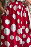 Basso Big Dot Balloon Cuff Pant Sangria & White